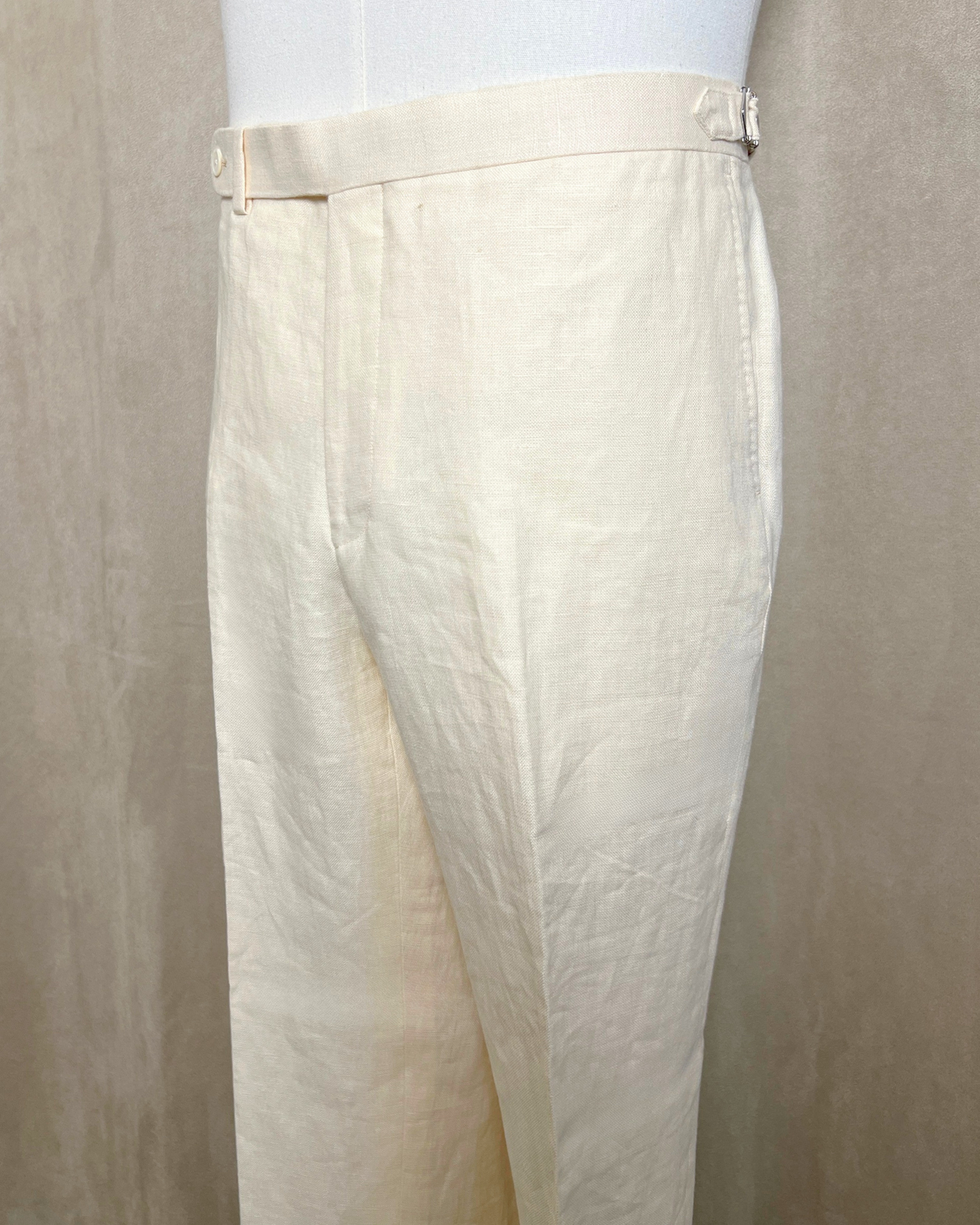 【Sample Sale】英國 Baird McNutt 純亞麻 米白色休閒褲 36腰