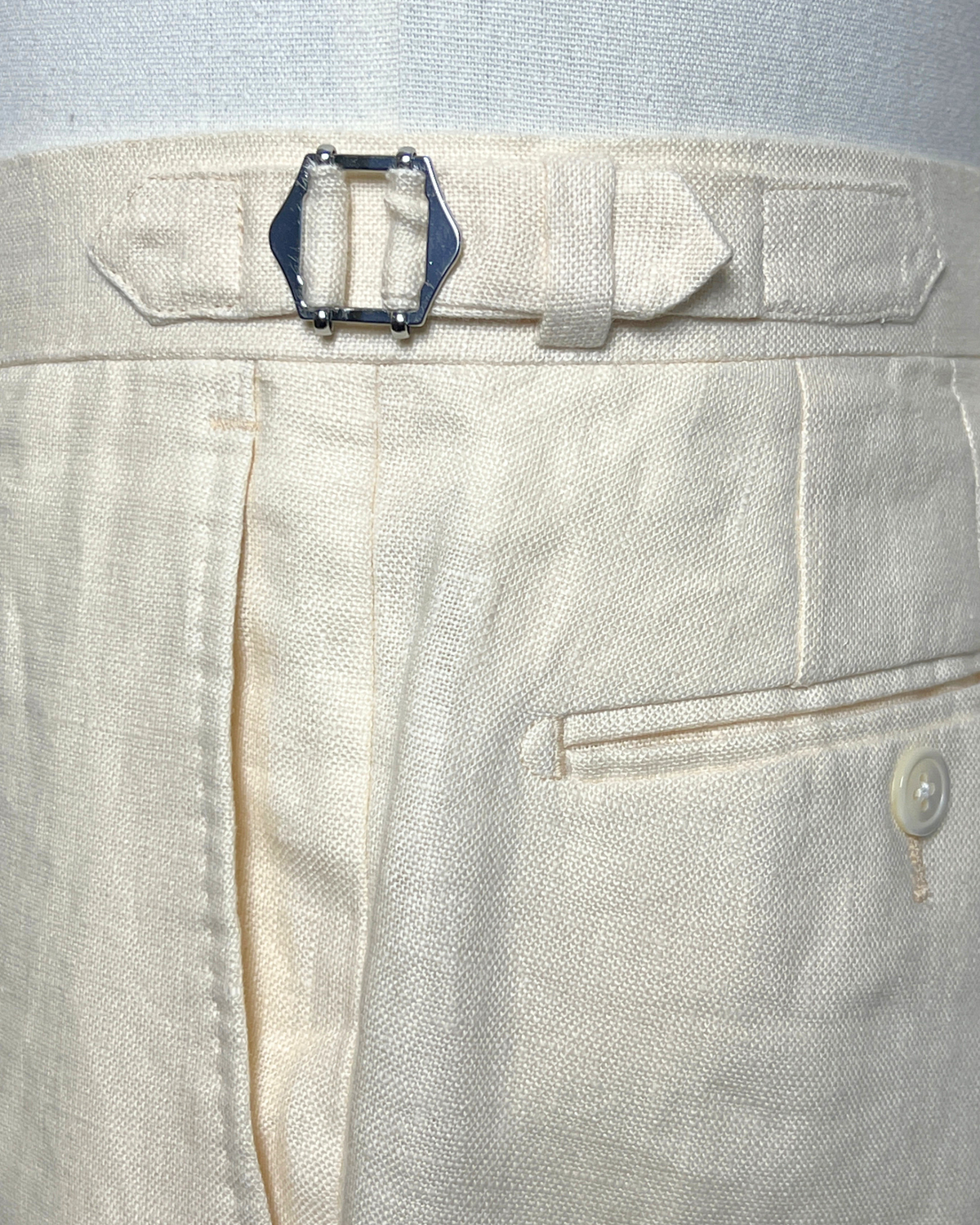 【Sample Sale】英國 Baird McNutt 純亞麻 米白色休閒褲 36腰