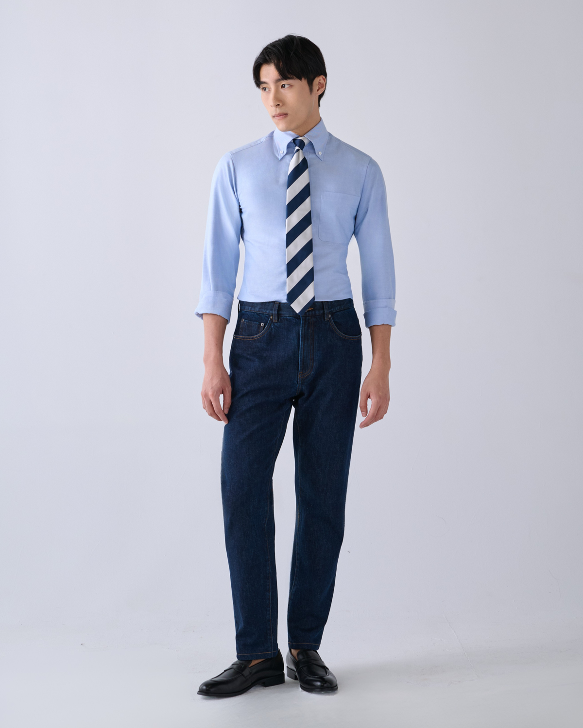 【Sample Sale】純棉藍色牛津襯衫 Size:38