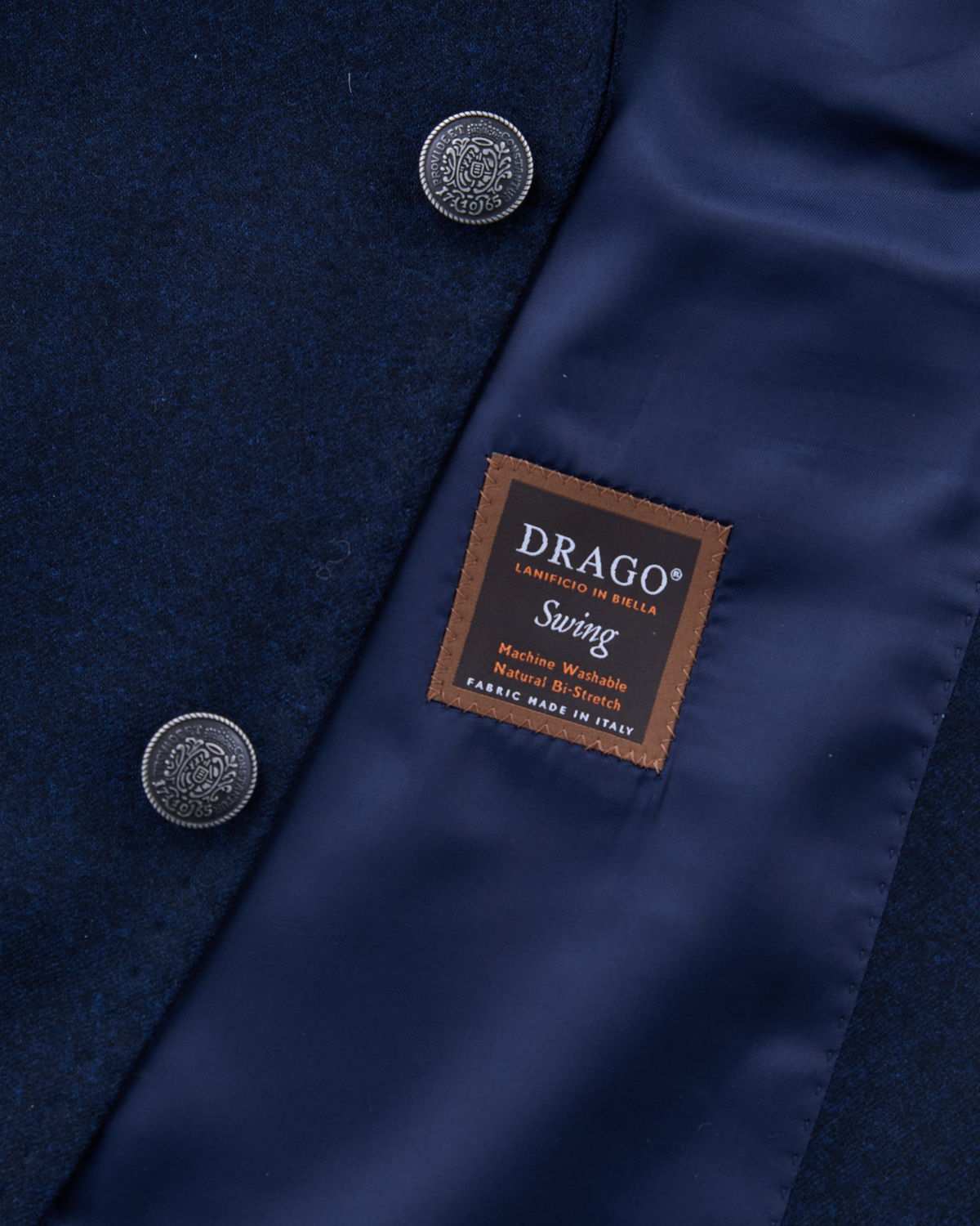 義大利 Drago 深藍色 訂製西裝外套