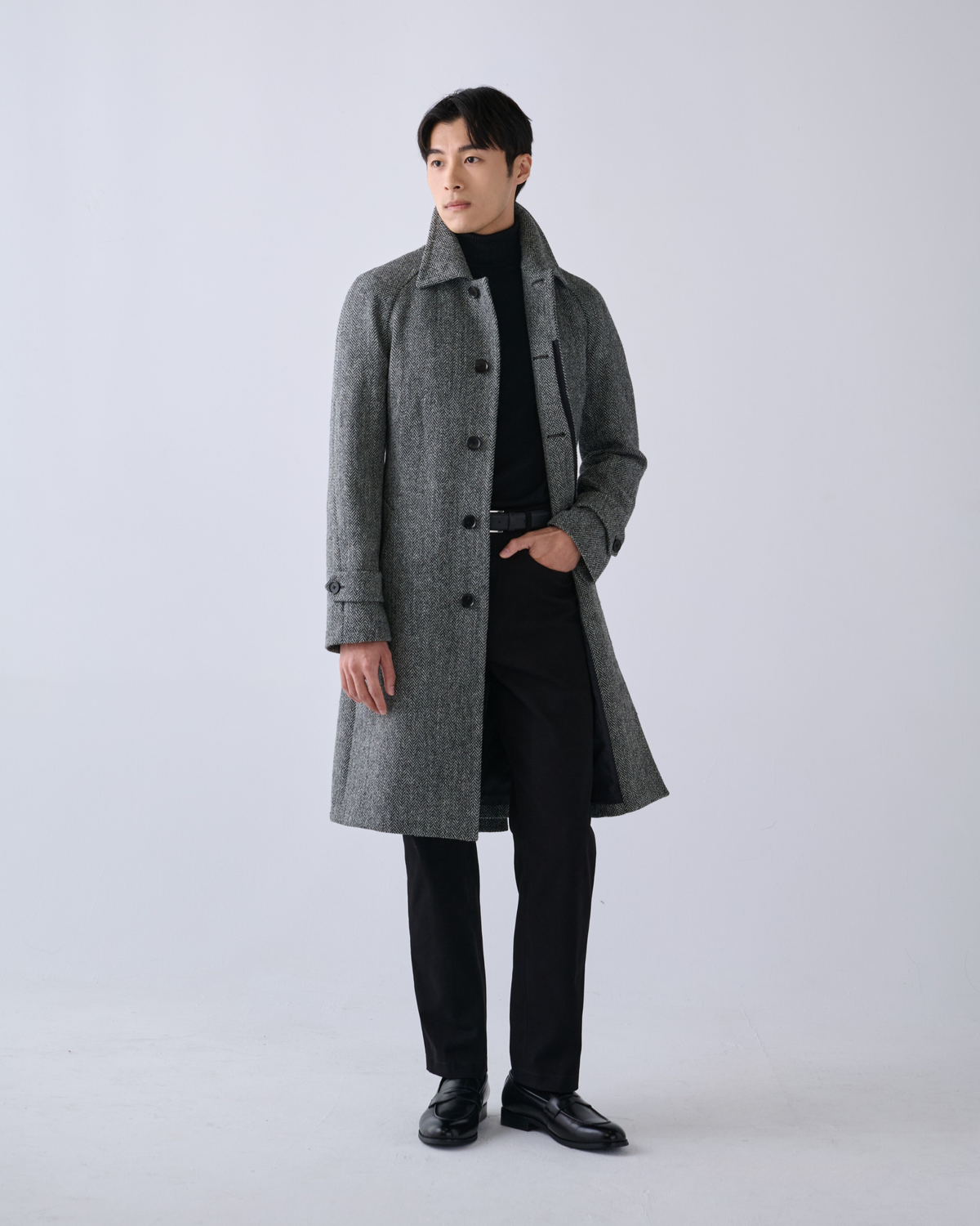 英國 Harris Tweed 訂製巴爾瑪肯大衣