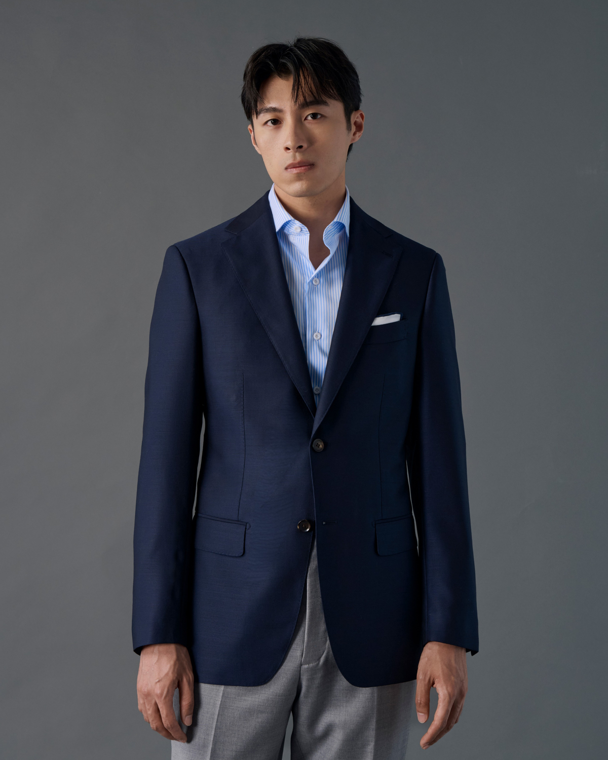 義大利 Reda 深藍色 訂製西裝外套