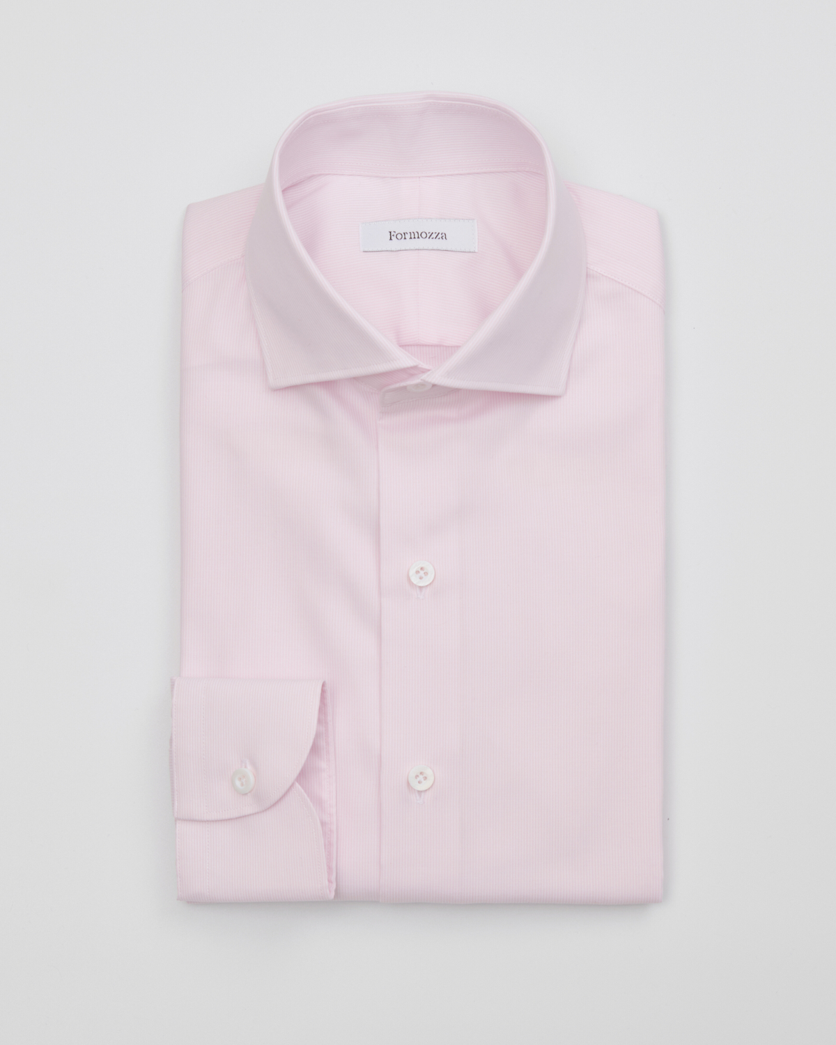 淺粉色條紋 純棉訂製襯衫