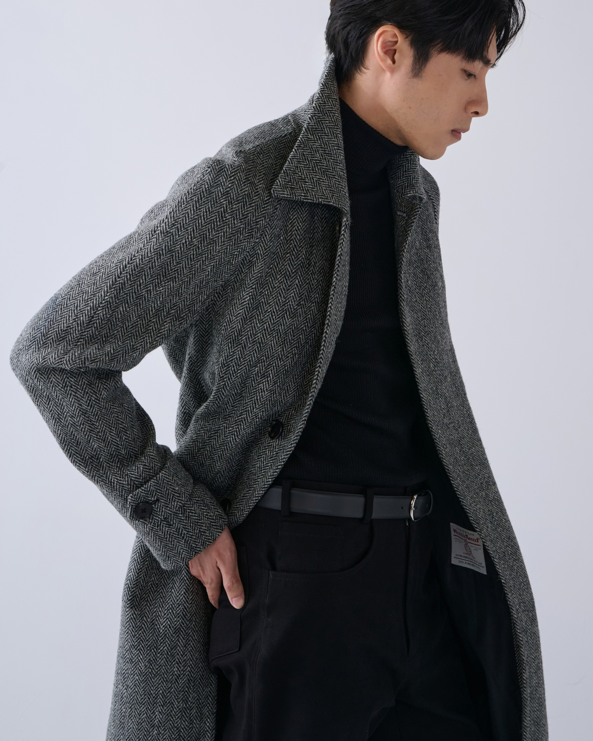 【Sample Sale】黑色棉質彈性 五袋休閒褲 32腰