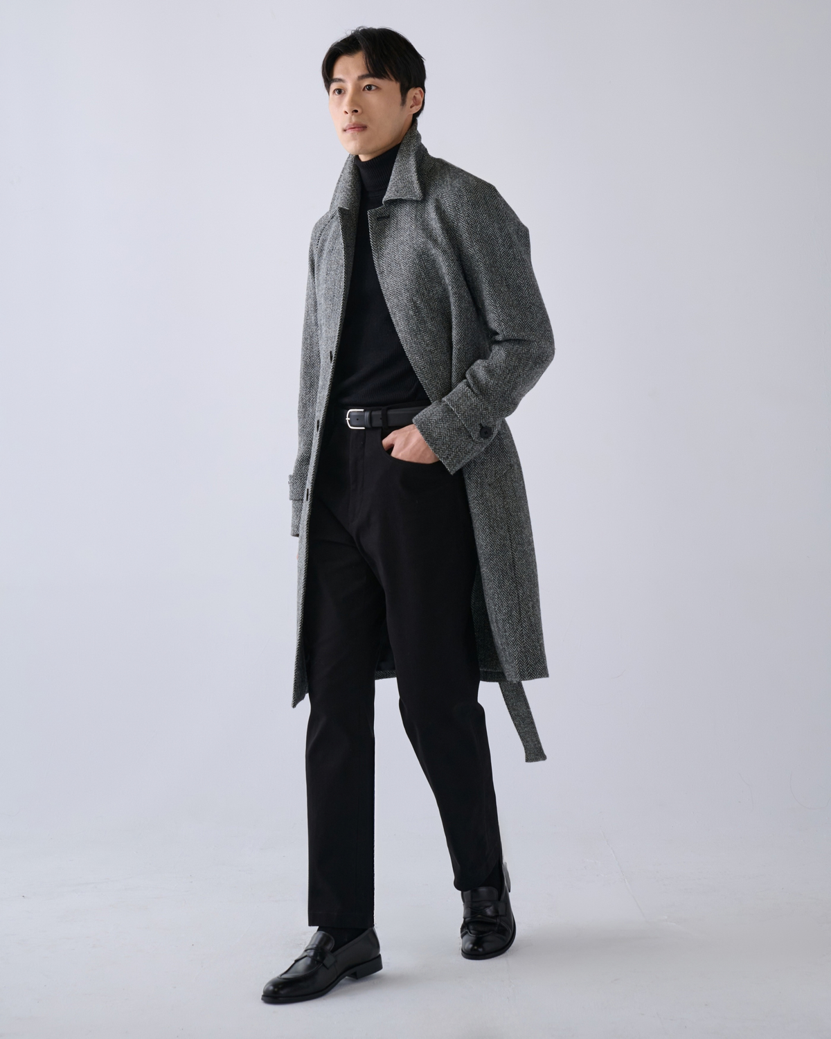 【Sample Sale】黑色棉質彈性 五袋休閒褲 32腰