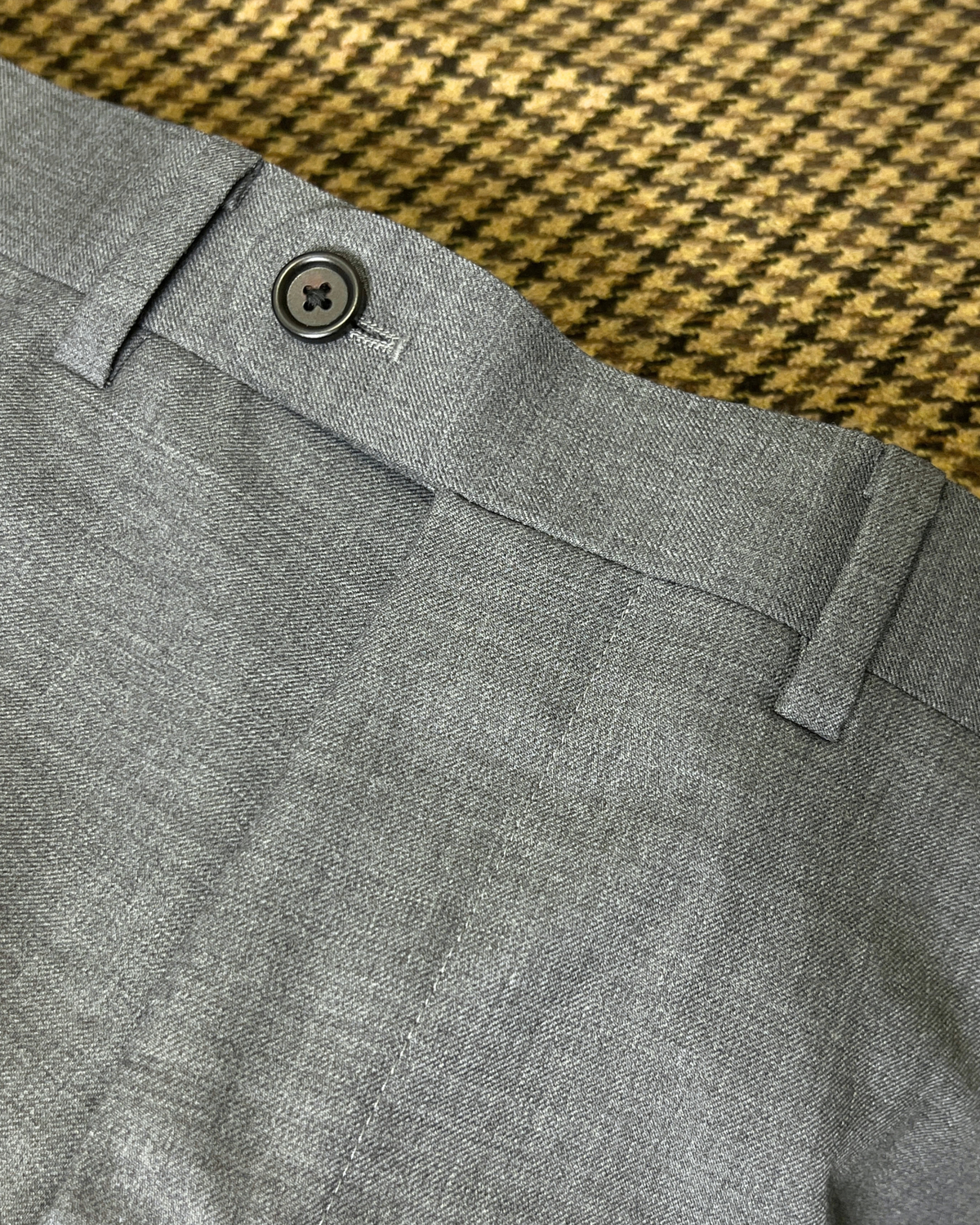 【Sample Sale】灰色彈性羊毛 兩件套西裝 小尺寸 40S