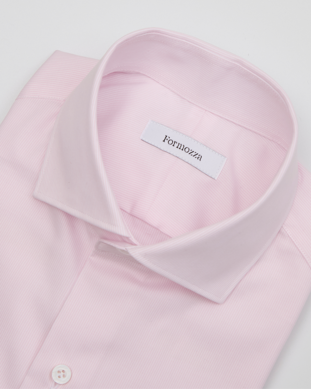 淺粉色條紋 純棉訂製襯衫
