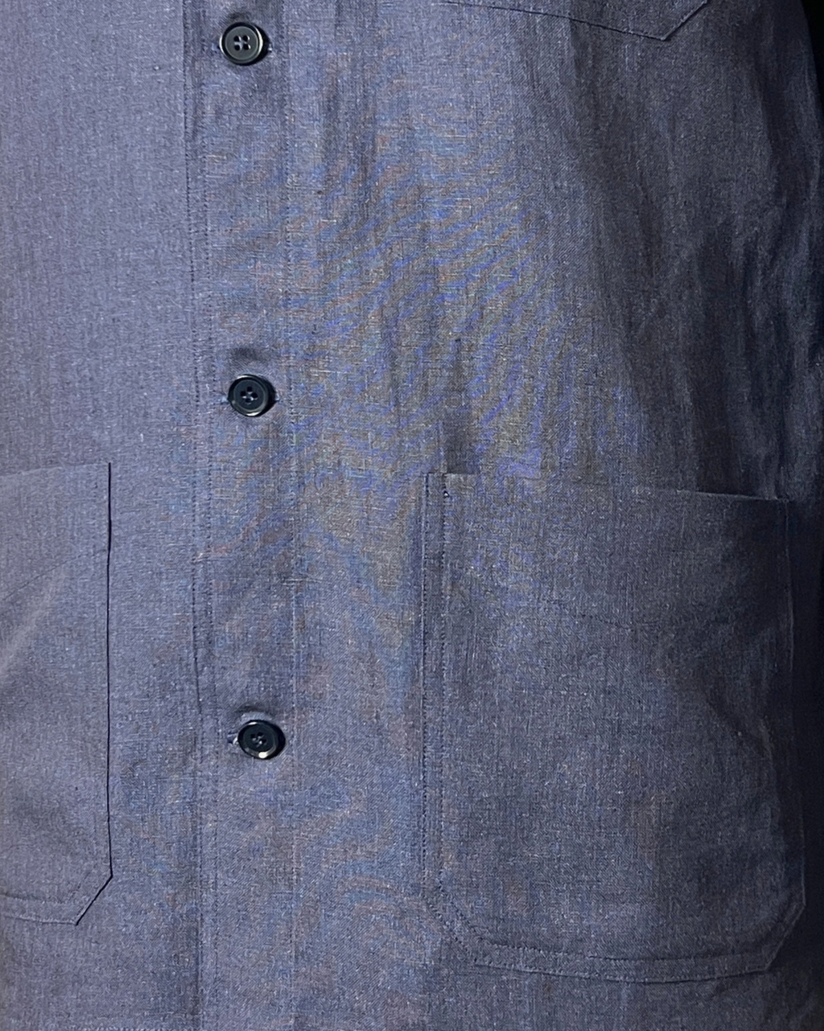【Sample Sale】深藍色 亞麻襯衫外套 EUR48