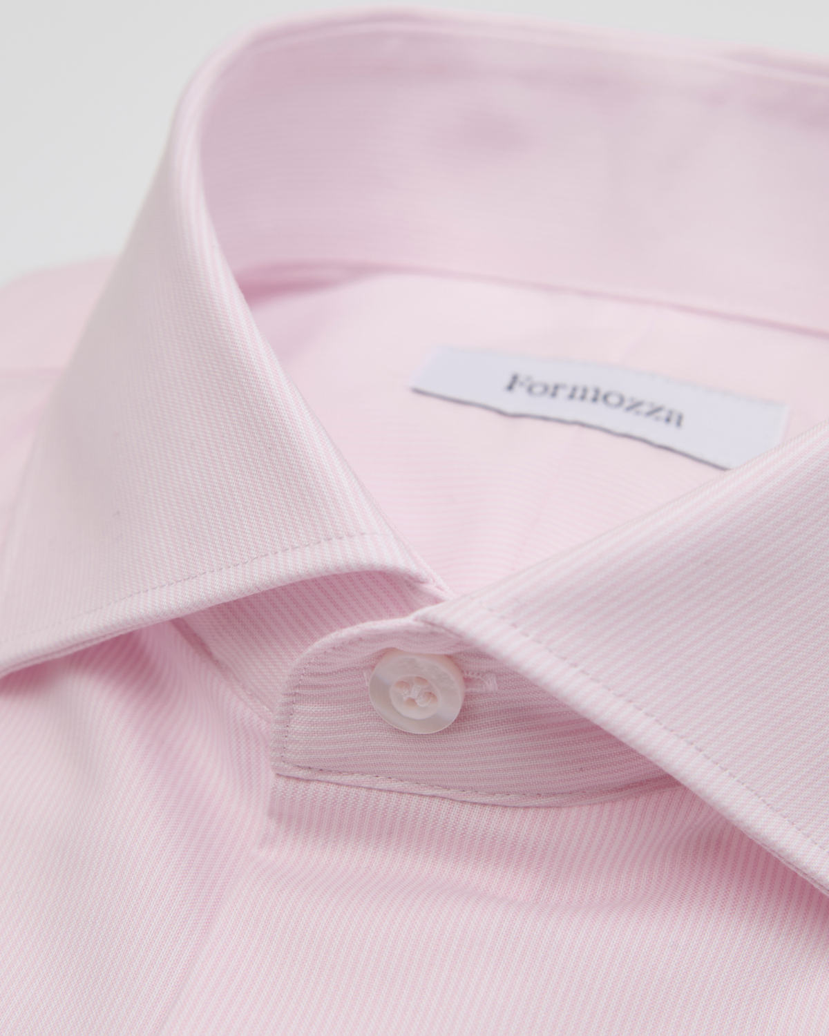 淺粉色條紋 純棉訂製襯衫