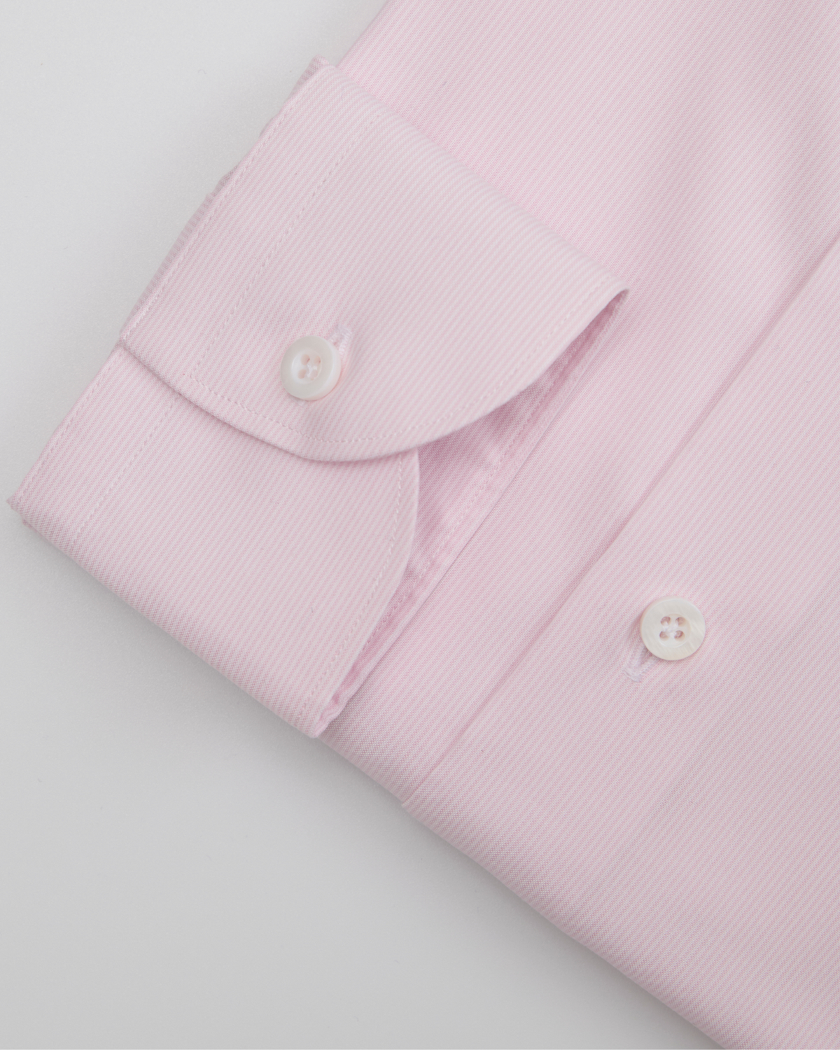 淺粉色條紋 純棉訂製襯衫