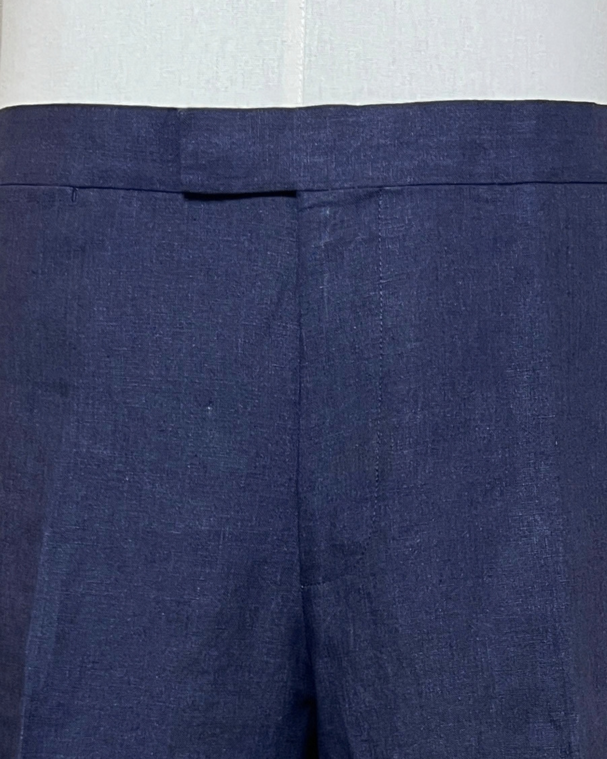 【Sample Sale】深藍色 亞麻短褲 48R